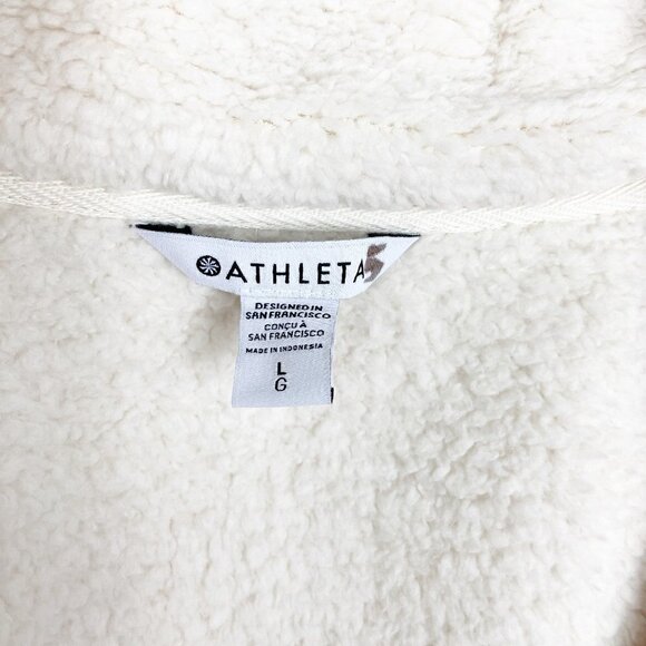 ATHLETA | Tugga Sherpa Cream Jacket Large NWT - Picture 10 of 13